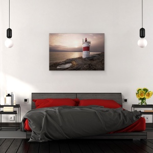 Tablou canvas - Farul, Peisaj, Maritim, Oxelosund, Suedia, 80 x 120 cm - Img 3