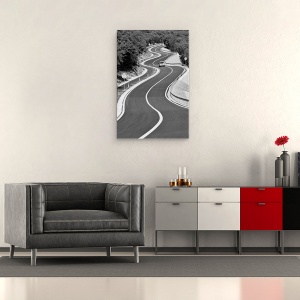 Tablou canvas - Fiecare Zi E Un Drum Serpuit, Curbe, 60 x 90 cm - Img 2