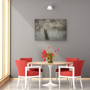 Tablou canvas - Floare Alba, Primavara, Inflorit, Alb, 80 x 120 cm - Img 4