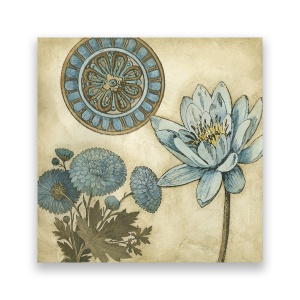Tablou Canvas - Floral, Albastru, Papadie, 60 x 60 cm
