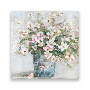 Tablou Canvas - Floral, Flori, Buchet, Primvara, Pictura, Multicolor, 60 x 60 cm