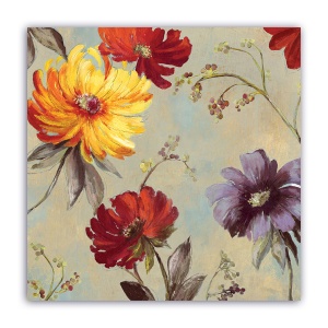 Tablou Canvas - Floral, Vintage, Gerbera 60 x 60 cm