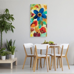 Tablou canvas - Flori colorate, 50 x 100 cm - Img 4