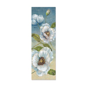 Tablou Canvas - Flori de maci, Flori, Alb, Vara, 30 x 90 cm