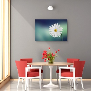 Tablou canvas - Flori, Flori, Vara, Verde, Culori Pastelate, 80 x 120 cm - Img 4