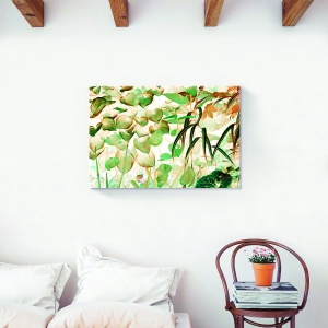 Tablou canvas frunze florial 80x120 cm