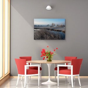 Tablou canvas - Frig, Peisaj, Dimineata, Apa, Stream, 80 x 120 cm - Img 4