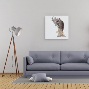 Tablou canvas - Gaurire, Salbatic, Nordul, Soim, Bufnita, Camp, 60 x 60 cm - Img 2