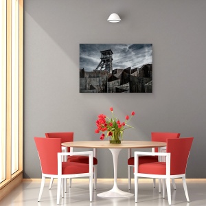Tablou canvas - Glorie Decolorata, Turn, Industrie, Industrial, Rugina, 40 x 60 cm - Img 4