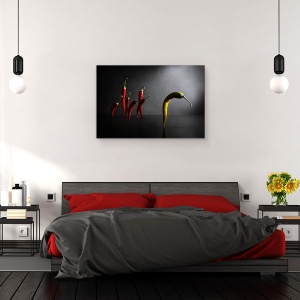 Tablou canvas - Hit The Road, Jack, Chili, Condiment, Bucatarie, Legume, Legume, 40 x 60 cm - Img 3