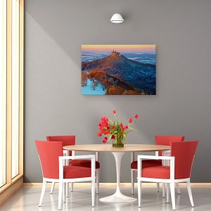 Tablou canvas - Hohenzollern In Starea De Spirit De Iarna, Orasel, Castel, Alpin, 40 x 60 cm - Img 4