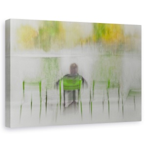 Tablou canvas - Iazul Aspiratiilor, Scaun, Pictor, Textura, Persoana, Sezand, 60 x 90 cm