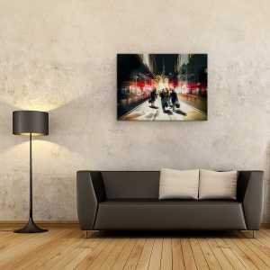 Tablou canvas - Iesire Libera, Copenhaga, Strada, Oameni, Danemarca, Expunere Dubla, 60 x 80 cm - Img 2