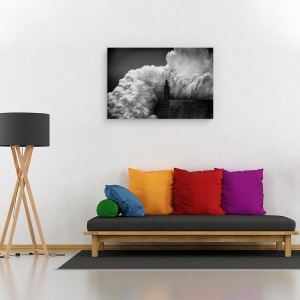Tablou canvas - Imbratisand Farul, Peisaj Marin, Strop, Accident, 80 x 120 cm - Img 2