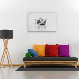 Tablou canvas - In Sine, Balet, Balerina, Performanta, Pozeaza, Acrobat, Flexibil, 80 x 120 cm - Img 2
