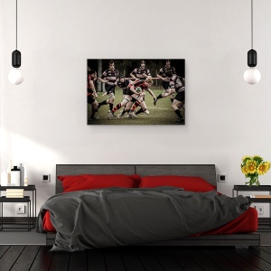 Tablou canvas - Incinta, Sport, Rugby, Actiune, Oameni, Sport, 60 x 90 cm - Img 3