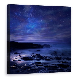 Tablou canvas - Insomnie, Noapte, Mare, Peisaj Marin, Plaja, 60 x 60 cm