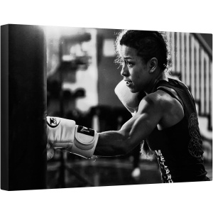 Tablou canvas - Instruire, Boxer, Femeie, Sport, Actiune, 60 x 90 cm