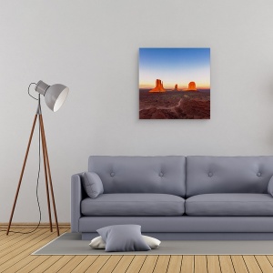 Tablou canvas - Joc De Umbre, Peisaj, Navajo, Indian, Desert, Antic, 90 x 90 cm - Img 2