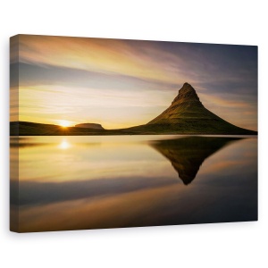 Tablou canvas - Kirkjufell, Islanda, Kirkjufell, Munte, Deal, Peisaj, 40 x 60 cm