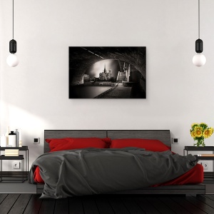 Tablou canvas - La Mijloc Curge Sena, Paris, Seara, Pod, Franta, 40 x 60 cm - Img 3