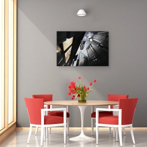 Tablou canvas - Lampile Sperantei In Amurg, Arhitectura, Steag, 40 x 60 cm - Img 4