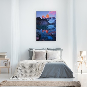 Tablou canvas - Liniste De Dimineata, Fitz-Roy, Patagonia, Argentina, Munti, Cer, 60 x 90 cm - Img 3