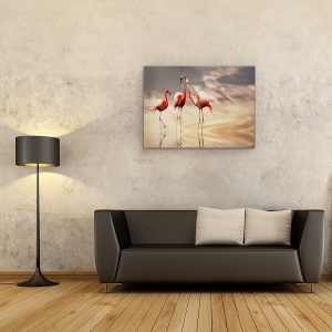 Tablou Canvas - Lupta, Natura, Cer, Nori, Animal, 75 x 100 cm - Img 2