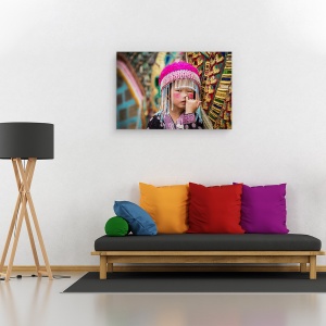 Tablou canvas - Macaquinho, Strada, Copil, Persoana, Nas, 60 x 90 cm - Img 2