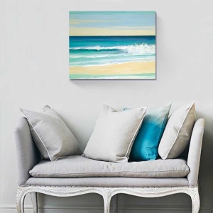 Tablou Canvas - Mare, Plaja, Valuri, Soare, 80 x 100 cm - Img 2