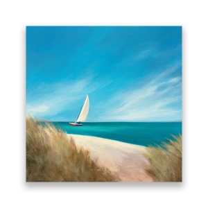 Tablou Canvas - Mare, Vara, Plaja, Velier, 60 x 60 cm