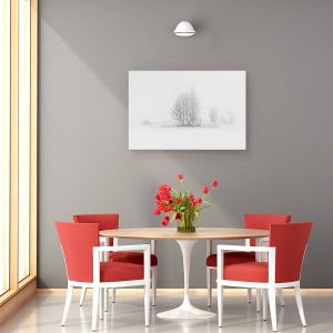 Tablou canvas - Mesteceni De Iarna, Zapada, Rece, Inghet, 40 x 60 cm - Img 4