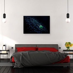 Tablou canvas - Minge Cosmica, Galaxie, Rotire, Tenis, Minge, 40 x 60 cm - Img 3