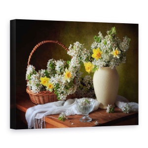 Tablou Canvas - Natura Moarta Alba, 50 x 70 cm