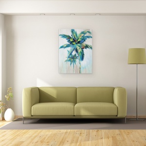 Tablou canvas - Natura, Palmier, Modern, Colorat, Pictura, 60 x 80 cm - Img 2