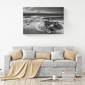 Tablou canvas natură alb-negru 60x90 cm