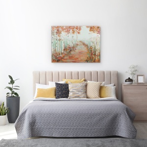 Tablou canvas - Natura, Peisaj, Copaci, Lac, Toamna, 50 x 70 cm - Img 3