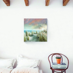 Tablou decorativ canvas natură cu peisaj de plajă în toamnă