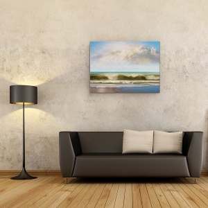 Tablou canvas - Natura, Peisaj, Mare, Valuri, Pictura, 75 x 100 cm - Img 2