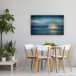 Tablou canvas - Navigare, Mare, Barca Cu Vele, Apa, 50 x 80 cm - Img 4