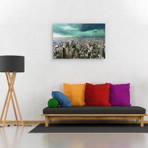 Tablou canvas - New York-Ul Sub Furtuna, America, Peisaj, Furtuna, 60 x 90 cm - Img 2