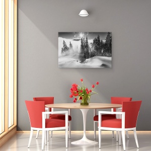 Tablou canvas - O Poveste De Iarna, Iarna, Rarau, Munti, Bucovina, Romania, 80 x 120 cm - Img 4