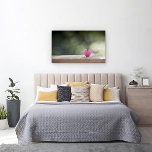 Tablou canvas - O Singura Inima, Floare, Dragoste, Romantism, 50 x 80 cm - Img 3