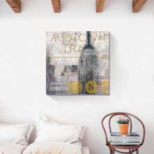 Tablou canvas decorativ modern cu orizont urban