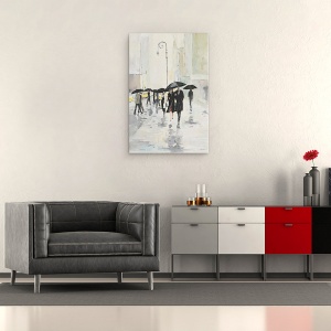Tablou canvas - Oras in ploaie, 60 x 90 cm - Img 2