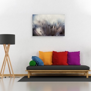 Tablou canvas - Padurea, Papadie, Picatura, Roua, Macro, Abstract, 40 x 60 cm - Img 2
