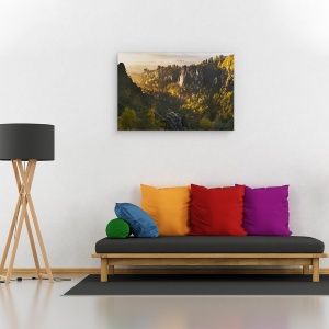 Tablou canvas - Padurea Soaptelor, Peisaj, Lumina, Copac, Deal, Panta, 60 x 90 cm - Img 2