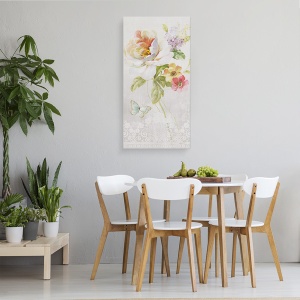 Tablou canvas - Panou de flori textile II, 50 x 100 cm - Img 4