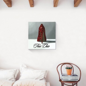Tablou decorativ pantofi Tres Chic 60x60 cm pe canvas