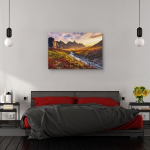 Tablou canvas - Paradis montan, Peisaj, Toamna, Colorat, Munte, 60 x 90 cm - Img 3